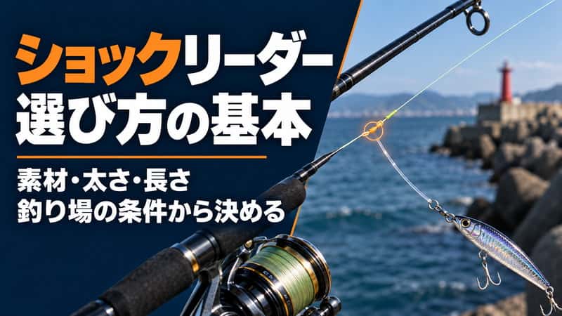海釣りのショックリーダー選び｜素材・太さ・長さを釣り場から決める 