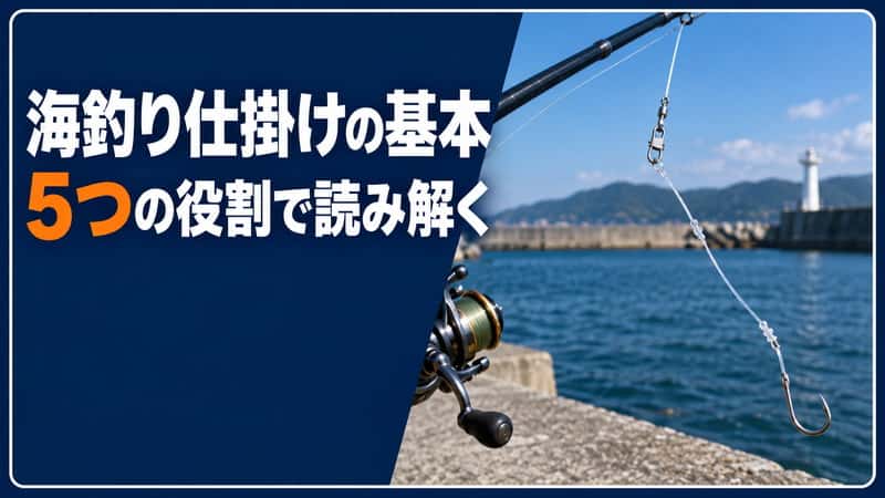 海釣り仕掛けの基本は5つの役割を覚えると理解しやすくなる 