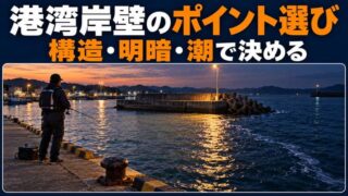 岸壁釣りのポイントの探し方｜構造・明暗・潮を重ねて一投目を決める 