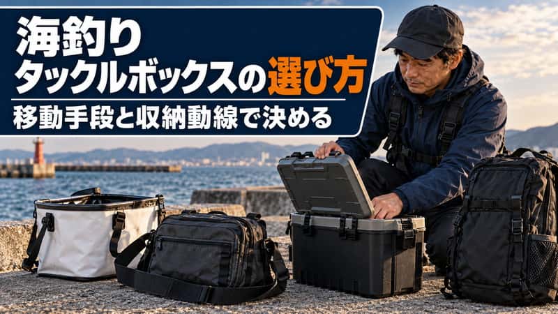 海釣りのタックルボックスの選び方は移動手段と収納動線で考える 