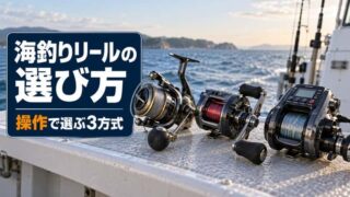 海釣りリールの選び方｜スピニング・両軸・電動を「投げる・落とす・回収」で比較 