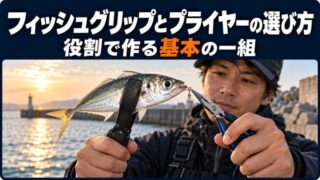 フィッシュグリップとプライヤーの選び方は保持と針外しで決める 