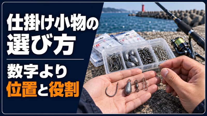 海釣り仕掛け小物は号数だけでなく役割と形を見て選ぶ 