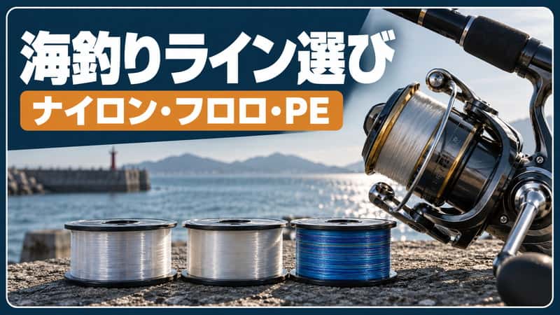海釣りラインの選び方｜感度・沈み・手間で3素材を比較 