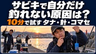 サビキで自分だけ釣れないときに10分ごとに原因を切り分ける方法 