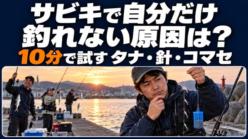 サビキで自分だけ釣れないときに10分ごとに原因を切り分ける方法 