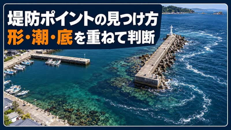 堤防釣りのポイントの見つけ方｜形・潮・底から狙う魚と仕掛けを絞る 