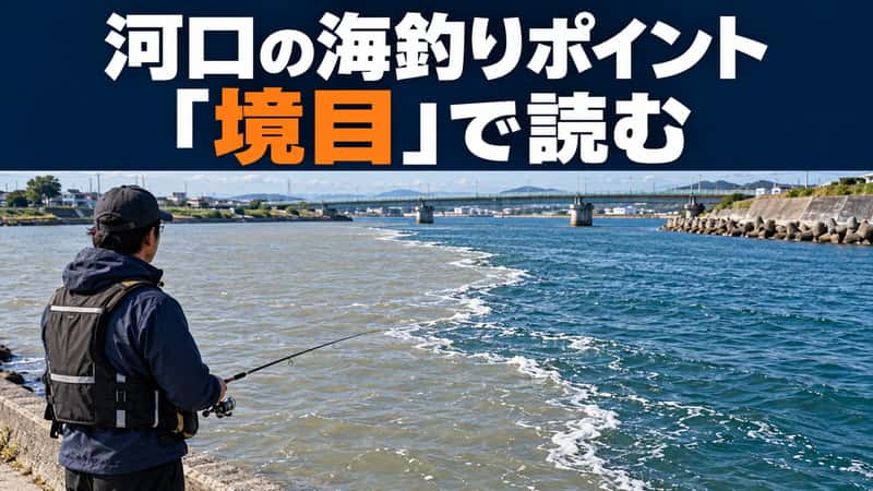 河口の海釣りポイントは「境目」で探す｜魚・釣り方・仕掛けの選び方